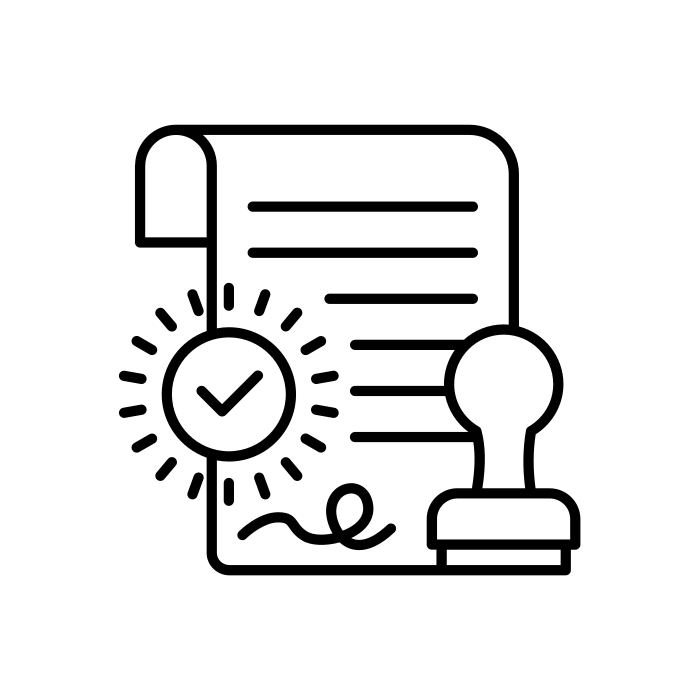 autorizacion Icono de legalización