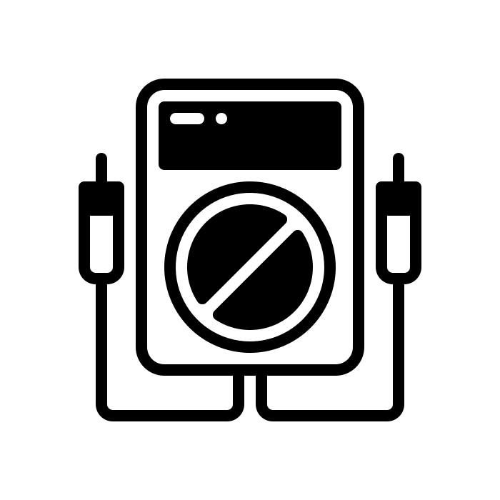 bajatension Icono de multímetro